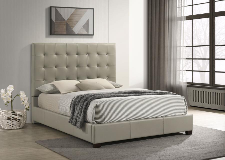 Medley - Genuine Leather Platform Bed – Upholstered Beds by Coaster Fine Furniture at Furniture Wholesale Plus , Nashville furniture store