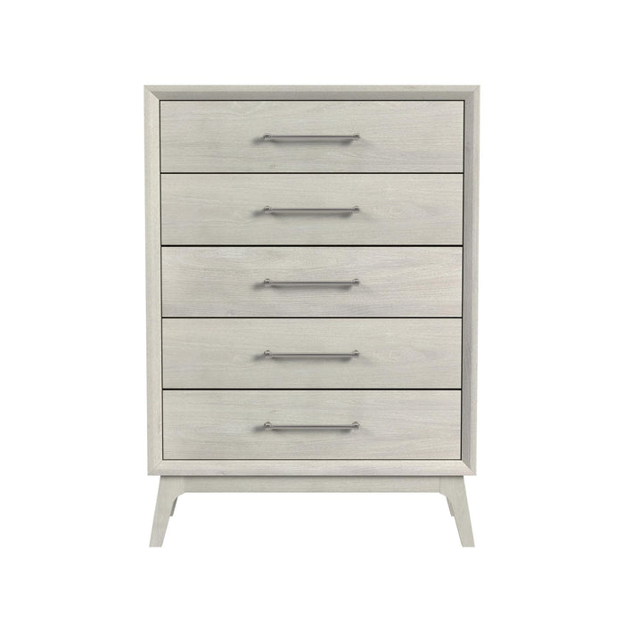 Westland - 5-Drawer Chest - Almond – Accent Chests by Elements International at Furniture Wholesale Plus , Nashville furniture store