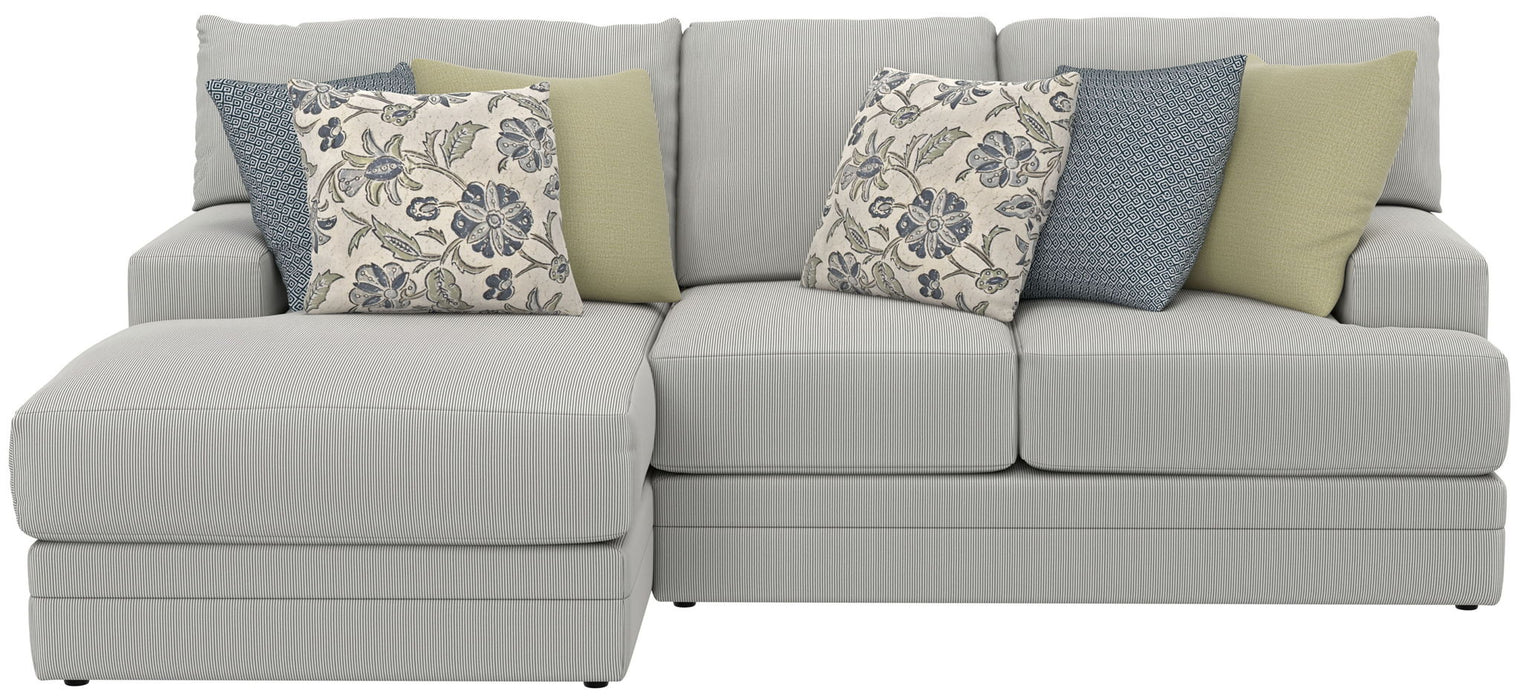 Stockbridge - Sectional With Comfort Coil Seating And 9 Accent Pillows Included – Stationary Sectionals by Jackson at Furniture Wholesale Plus , Nashville furniture store