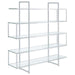 Elmer - 5-Shelf Bookshelf - Clear And Chrome - Premium Standard Bookcases from CoasterElevations - Just $569! Shop now at Furniture Wholesale Plus  We are the best furniture store in Nashville, Hendersonville, Goodlettsville, Madison, Antioch, Mount Juliet, Lebanon, Gallatin, Springfield, Murfreesboro, Franklin, Brentwood