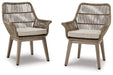 Beach Front - Arm Chair With Cushion - Premium Chair Sets from Signature Design by Ashley® - Just $698! Shop now at Furniture Wholesale Plus  We are the best furniture store in Nashville, Hendersonville, Goodlettsville, Madison, Antioch, Mount Juliet, Lebanon, Gallatin, Springfield, Murfreesboro, Franklin, Brentwood