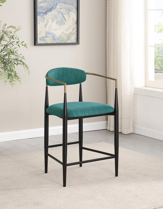 Tina - Metal Counter Height Bar Stool With Upholstered Back And Seat (Set of 2) - Premium Stool Sets from Coaster Fine Furniture - Just $419! Shop now at Furniture Wholesale Plus  We are the best furniture store in Nashville, Hendersonville, Goodlettsville, Madison, Antioch, Mount Juliet, Lebanon, Gallatin, Springfield, Murfreesboro, Franklin, Brentwood