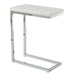 Echo - White Marble Top Chairside Table - White – Chair Side Tables by Steve Silver Furniture at Furniture Wholesale Plus , Nashville furniture store