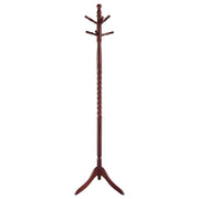 Riona - 6 Hook Freestanding Wood Coat Rack Hat Hanger - Merlot – Freestanding Coat Racks by CoasterEveryday at Furniture Wholesale Plus , Nashville furniture store