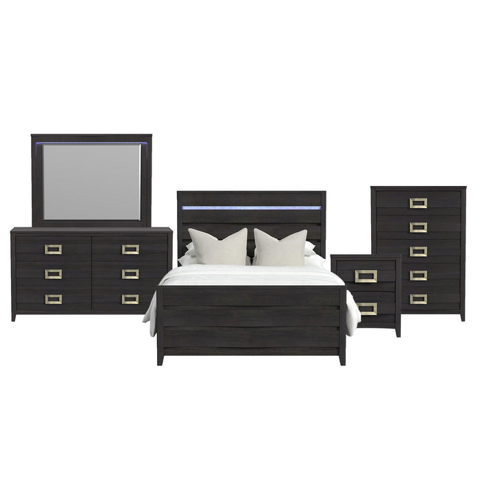 Tobias - Bedroom Set With LED – 3 Piece Bedroom Sets by Elements International at Furniture Wholesale Plus , Nashville furniture store