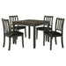 Parkwood - Square Dining Table Set – 5 Piece Dining Room Sets by Coaster Fine Furniture at Furniture Wholesale Plus , Nashville furniture store