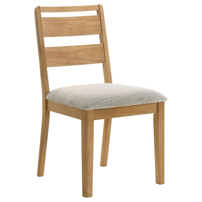 Duncan - Ladder Back Dining Side Chair (Set of 2) - Washed Oak – Chair Sets by Coaster Fine Furniture at Furniture Wholesale Plus , Nashville furniture store