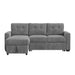 Homer - 2 Piece Sectional - Clementine Gray – Sleeper Sectionals by Elements International at Furniture Wholesale Plus , Nashville furniture store