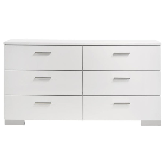 Felicity - 6-Drawer Dresser – Dressers by CoasterEssence at Furniture Wholesale Plus , Nashville furniture store