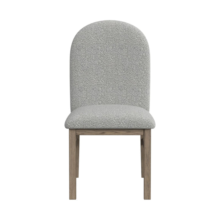 Portland - Round Back Side Chair (Set of 2) - Gray – Chair Sets by Elements International at Furniture Wholesale Plus , Nashville furniture store