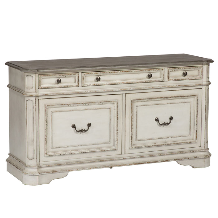 Magnolia Manor - Wood Credenza – Credenzas by Liberty Furniture at Furniture Wholesale Plus , Nashville furniture store