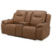Callihan - Loveseat With Console P3 & ZW - York Butternut – Reclining Loveseats by Liberty Furniture at Furniture Wholesale Plus , Nashville furniture store