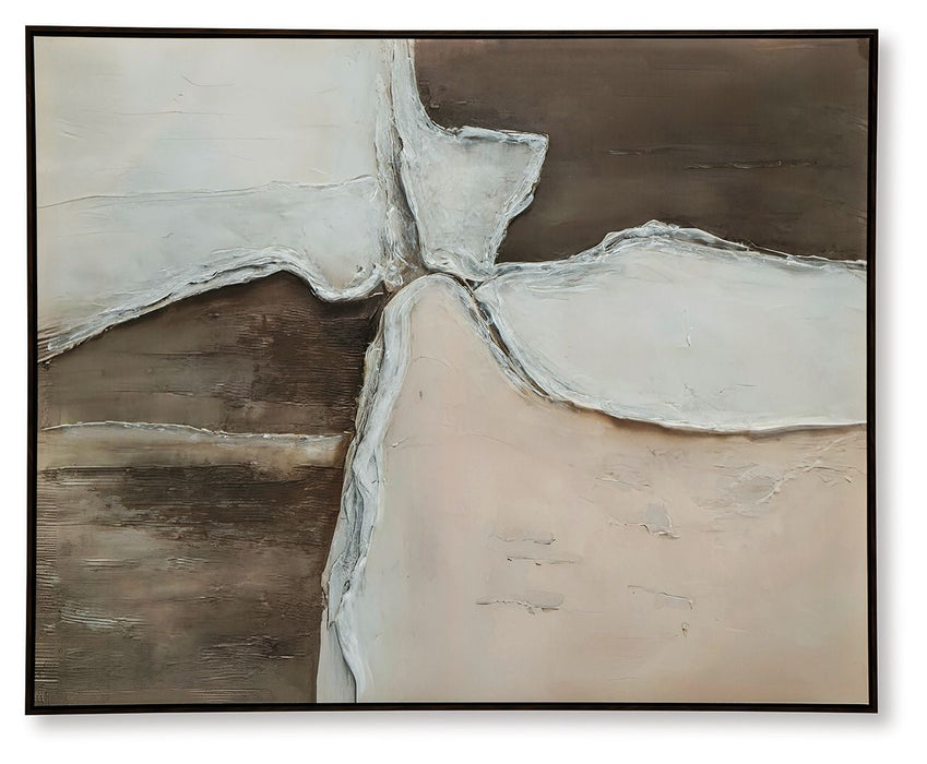 Junward - Wall Art - Brown / Tan / White – Canvas Art by Signature Design by Ashley® at Furniture Wholesale Plus , Nashville furniture store