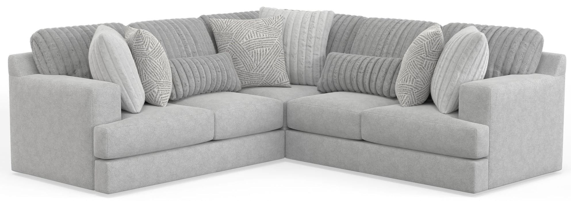 Logan - Upholstered Sectional With Comfort Coil Seating And Accent Pillows Included - Premium Stationary Sectionals from Jackson - Just $1849! Shop now at Furniture Wholesale Plus  We are the best furniture store in Nashville, Hendersonville, Goodlettsville, Madison, Antioch, Mount Juliet, Lebanon, Gallatin, Springfield, Murfreesboro, Franklin, Brentwood