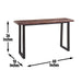 Jennings - Live Edge Bar Table - Brown – Bar Tables by Steve Silver Furniture at Furniture Wholesale Plus , Nashville furniture store