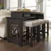 Heatherbrook - Console Bar Table - Charcoal & Ash – Console Tables by Liberty Furniture at Furniture Wholesale Plus , Nashville furniture store