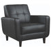 Aaron - Upholstered Track Arm Tufted Accent Chair - Black - Premium Accent Chairs from CoasterEssence - Just $469! Shop now at Furniture Wholesale Plus  We are the best furniture store in Nashville, Hendersonville, Goodlettsville, Madison, Antioch, Mount Juliet, Lebanon, Gallatin, Springfield, Murfreesboro, Franklin, Brentwood