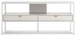 Deznee - Large TV Stand - White – TV Stands by Signature Design by Ashley® at Furniture Wholesale Plus , Nashville furniture store