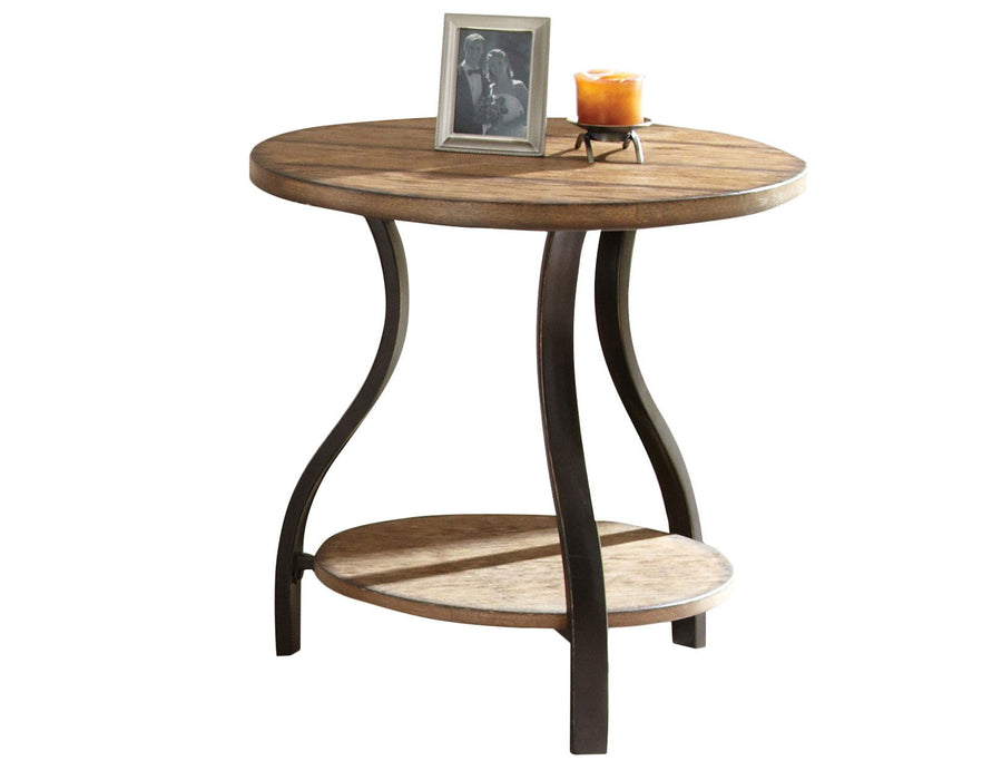 Denise - End Table Round - Brown – End Tables by Steve Silver Furniture at Furniture Wholesale Plus , Nashville furniture store