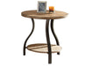 Denise - End Table Round - Brown – End Tables by Steve Silver Furniture at Furniture Wholesale Plus , Nashville furniture store