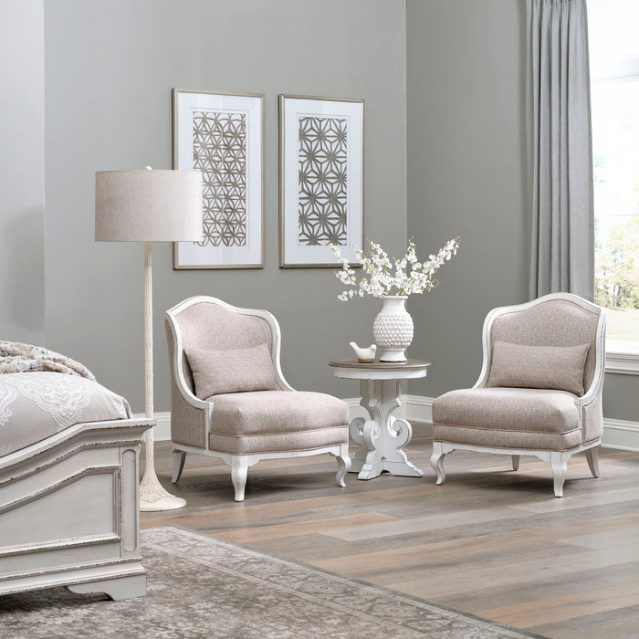 Magnolia Manor - Upholstered Accent Chair - Antique White – Accent Chairs by Liberty Furniture at Furniture Wholesale Plus , Nashville furniture store