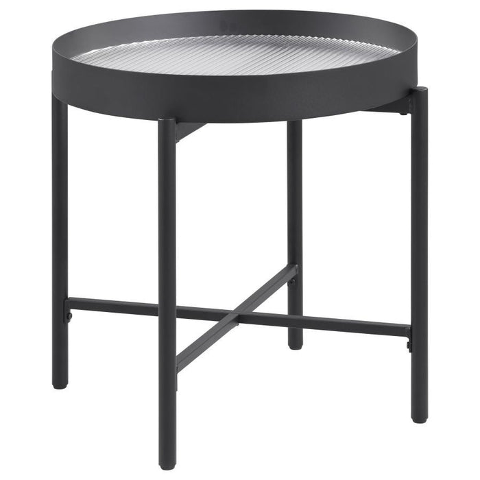 Ozella - Round Table With Hidden Storage Sandy – End Tables by Coaster Fine Furniture at Furniture Wholesale Plus , Nashville furniture store