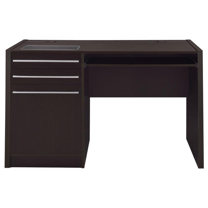 Halston - Office Computer Desk - Premium Computer Desks from CoasterEveryday - Just $369! Shop now at Furniture Wholesale Plus  We are the best furniture store in Nashville, Hendersonville, Goodlettsville, Madison, Antioch, Mount Juliet, Lebanon, Gallatin, Springfield, Murfreesboro, Franklin, Brentwood