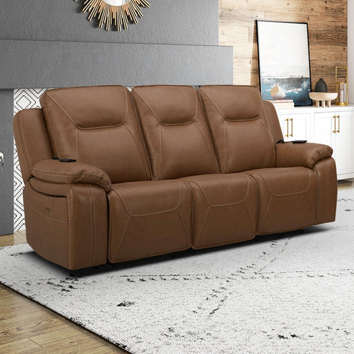 Callihan - Sofa P3 & ZW - York Butternut – Reclining Sofas by Liberty Furniture at Furniture Wholesale Plus , Nashville furniture store