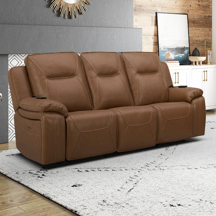Callihan - Sofa P3 & ZW - York Butternut – Reclining Sofas by Liberty Furniture at Furniture Wholesale Plus , Nashville furniture store