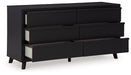 Danziar - Six Drawer Dresser - Black – Dressers by Signature Design by Ashley® at Furniture Wholesale Plus , Nashville furniture store