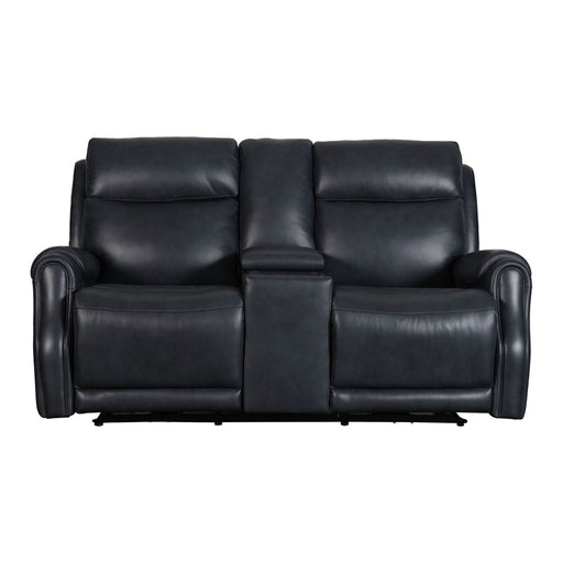 Clinton - Loveseat With Console P3 & ZG - Carmel Slate – Reclining Loveseats by Liberty Furniture at Furniture Wholesale Plus , Nashville furniture store
