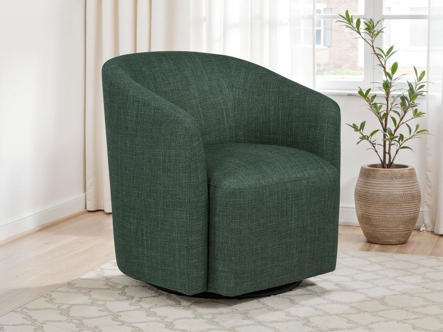 Mossbrook - Fabric Upholstered Swivel Accent Chair – Swivel Chairs by Coaster Fine Furniture at Furniture Wholesale Plus , Nashville furniture store