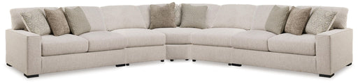 Ballyton - 5-Piece Sectional - Sand – Stationary Sectionals by Benchcraft® at Furniture Wholesale Plus , Nashville furniture store