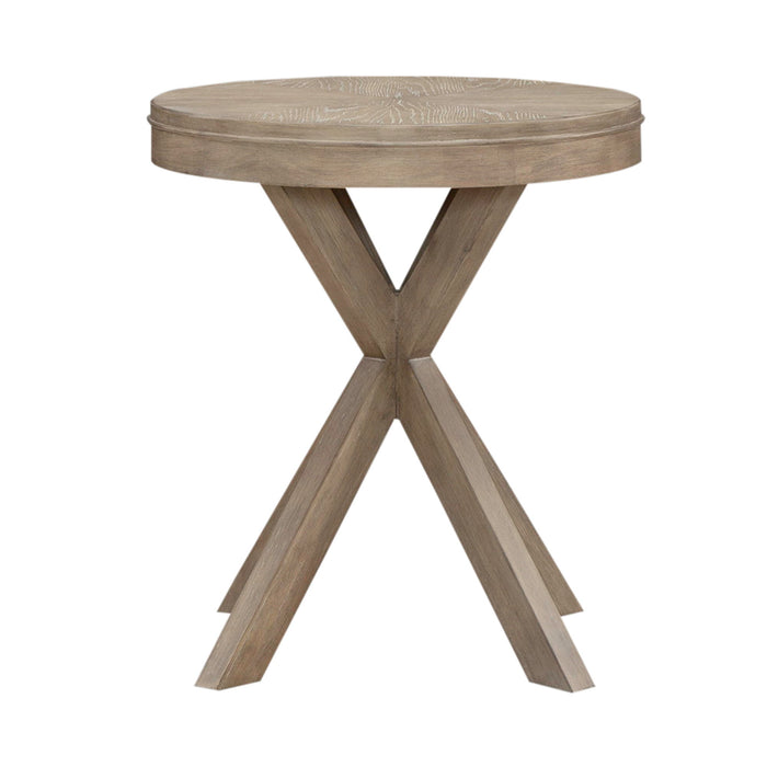 Brentwood - Round End Table - Sandstone – End Tables by Liberty Furniture at Furniture Wholesale Plus , Nashville furniture store
