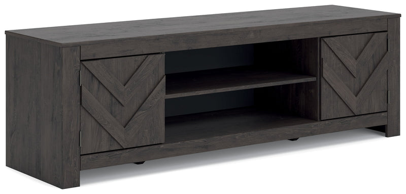 Cayboni - LG TV Stand With Fireplace Option – TV Stands by Signature Design by Ashley® at Furniture Wholesale Plus , Nashville furniture store