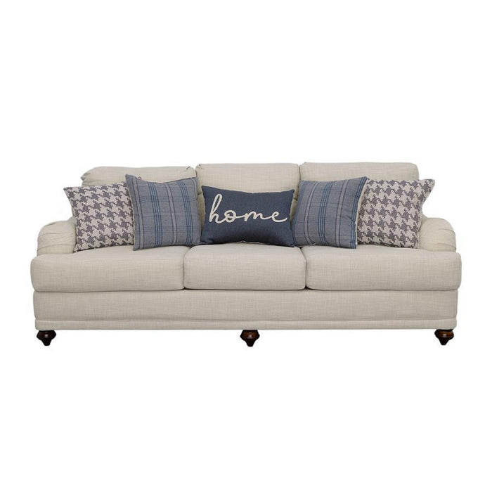 Glenn - Upholstered English Arm Sofa - Light Gray And Blue – Stationary Sofas by CoasterElevations at Furniture Wholesale Plus , Nashville furniture store