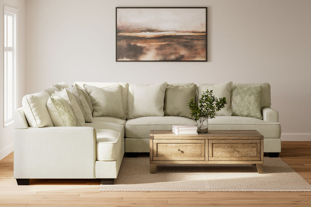 Rawcliffe - 5-Piece Sectional - Parchment – Stationary Sectionals by Signature Design by Ashley® at Furniture Wholesale Plus , Nashville furniture store