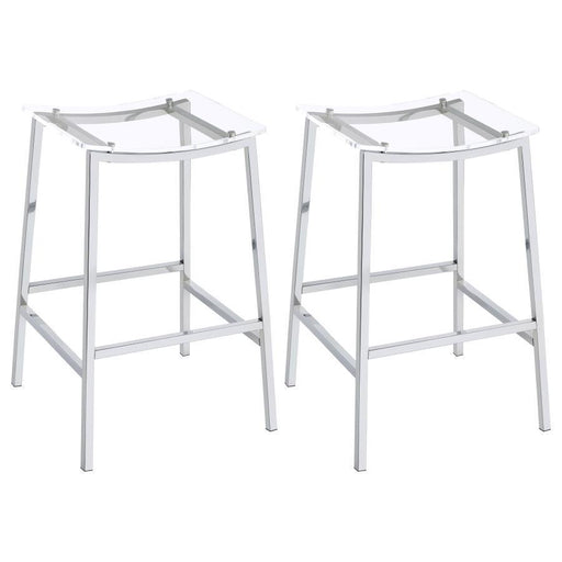 Jovani - Acrylic Backless Bar Stools (Set of 2) - Premium Stool Sets from Coaster Fine Furniture - Just $359! Shop now at Furniture Wholesale Plus  We are the best furniture store in Nashville, Hendersonville, Goodlettsville, Madison, Antioch, Mount Juliet, Lebanon, Gallatin, Springfield, Murfreesboro, Franklin, Brentwood