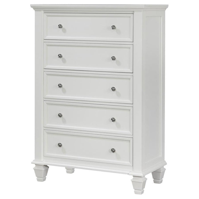 Sandy Beach - 5-drawer Chest – Accent Chests by CoasterEssence at Furniture Wholesale Plus , Nashville furniture store