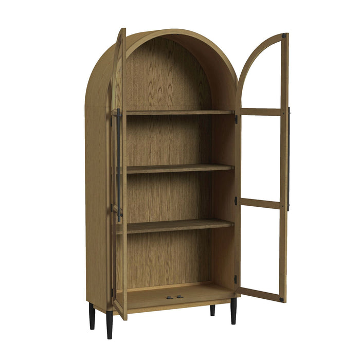 Orion - Bookcase - Oak – Standard Bookcases by Elements International at Furniture Wholesale Plus , Nashville furniture store