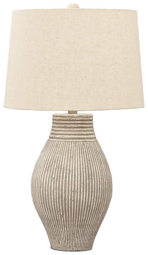 Layal - Beige - Paper Table Lamp - Premium Table Lamps from Signature Design by Ashley® - Just $148! Shop now at Furniture Wholesale Plus  We are the best furniture store in Nashville, Hendersonville, Goodlettsville, Madison, Antioch, Mount Juliet, Lebanon, Gallatin, Springfield, Murfreesboro, Franklin, Brentwood