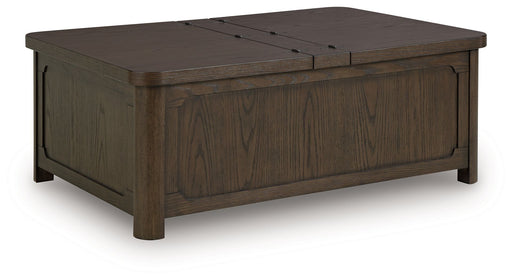 Breckington - Cocktail Table With Storage - Dark Brown – Cocktail Tables by Signature Design by Ashley® at Furniture Wholesale Plus , Nashville furniture store