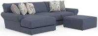 Cape May - Sofa Chaise With Comfort Coil Seating, 41" Cocktail Ottoman And 5 Accent Pillows Included – 2 Piece Living Room Sets by Jackson at Furniture Wholesale Plus , Nashville furniture store