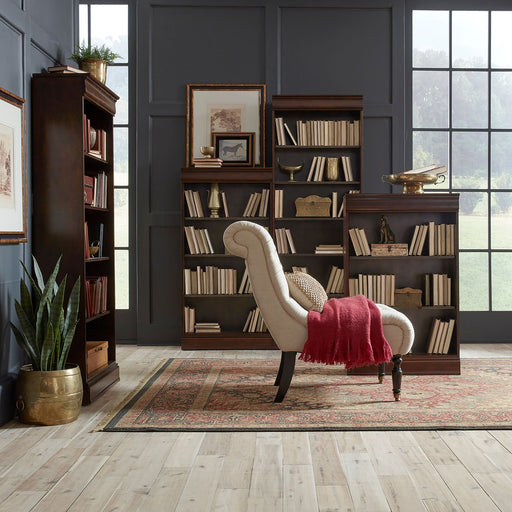 Brayton Manor - 4 Piece Stepped Bookcase Wall Set - Cognac – 4 Piece Home Office Sets by Liberty Furniture at Furniture Wholesale Plus , Nashville furniture store