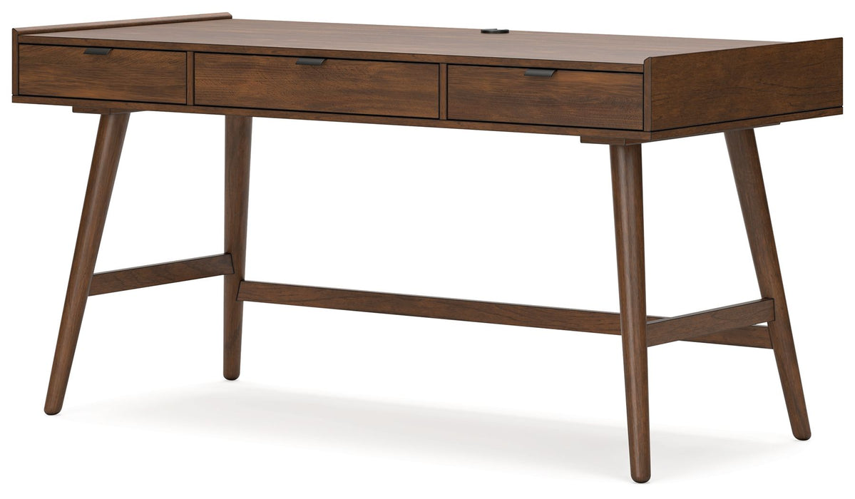 Lyncott - 3 Pc. - Home Office Desk, Chair, Bookcase - Brown – 3 Piece Home Office Sets by Signature Design by Ashley® at Furniture Wholesale Plus , Nashville furniture store