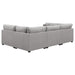 Cambria - 4 Piece Upholstered Modular Sectional Sofa - Gray – Stationary Sectionals by CoasterElevations at Furniture Wholesale Plus , Nashville furniture store