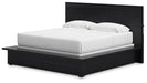 Londer - King Panel Bed - Black – Panel Beds by Millennium® by Ashley at Furniture Wholesale Plus , Nashville furniture store