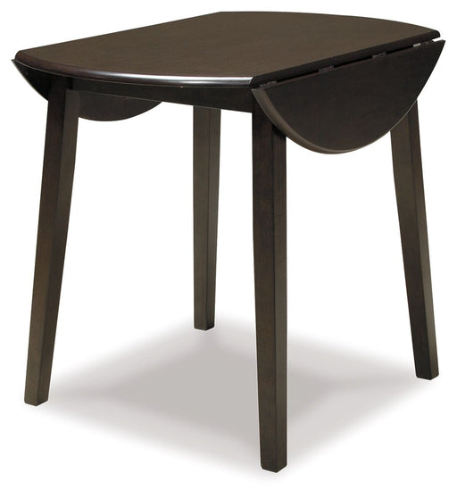 Hammis - Round DRM Drop Leaf Table - Dark Brown – Dining Tables by Signature Design by Ashley® at Furniture Wholesale Plus , Nashville furniture store