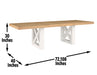 Magnolia - Table – Dining Tables by Steve Silver Furniture at Furniture Wholesale Plus , Nashville furniture store