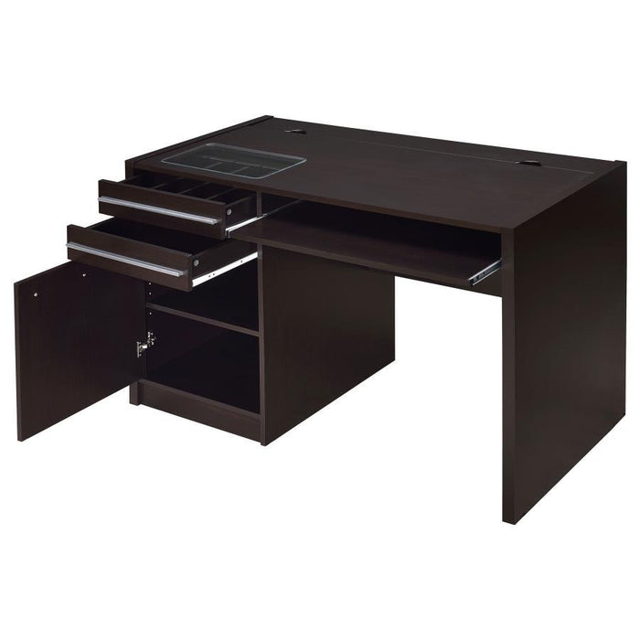 Halston - Office Computer Desk - Premium Computer Desks from CoasterEveryday - Just $369! Shop now at Furniture Wholesale Plus  We are the best furniture store in Nashville, Hendersonville, Goodlettsville, Madison, Antioch, Mount Juliet, Lebanon, Gallatin, Springfield, Murfreesboro, Franklin, Brentwood